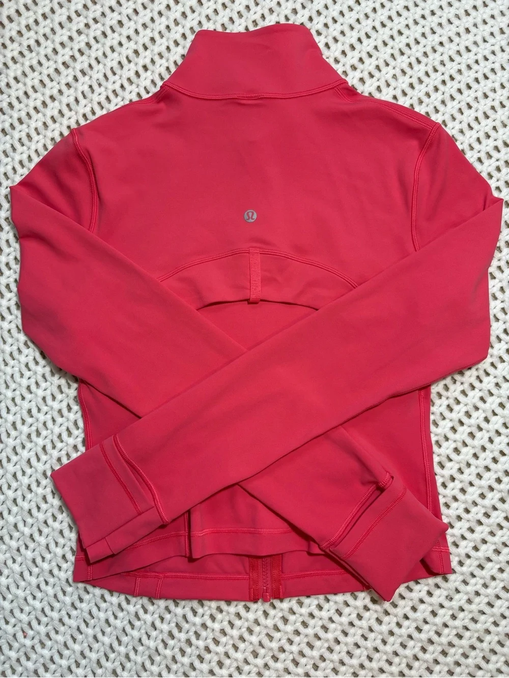 lululemon glaze pink define cropped jacket nulu size 8